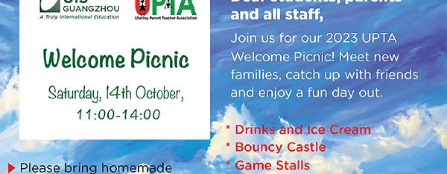 You’re invited to join Welcome Picnic-14th October 2023 !