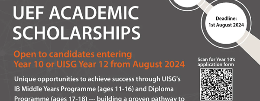 Y10 Academic Scholarships & UISG Y12 Graduation Scholarships