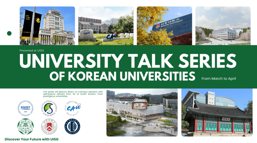 Exclusive Korean University Talk Series I UISG에서 만나는 한국 대학 입학 사정관들
